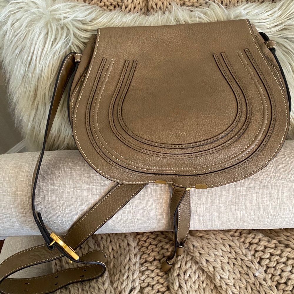 Chloe Brown Leather Shoulder Bag